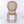 A&A French Style Solid Wood Frame Dining Chairs Set of 2