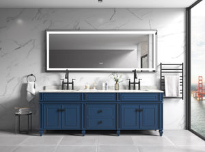 118" x 36" LED Bathroom Mirror with Aluminum Frame