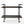 Modern Industrial Bar Cart With Shelving and Casters