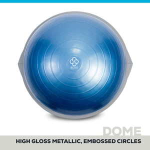 Bosu Pro Multifunctional Home Gym 26” Strength Trainer Ball Balance Board, Blue