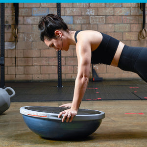Bosu Pro Multifunctional Home Gym 26” Strength Trainer Ball Balance Board, Blue