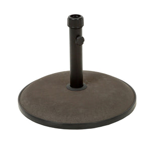 Um Holder Round Umbrella Base 66 lbs Concrete - Brown