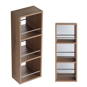 10'' Wall Mounted Bathroom Mirror Cabinet with Open Storage