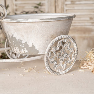 Rustic Bicycle Metal Wire Wall Planter Basket