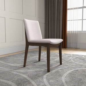 Laura - Mid-Century Modern Solid Wood Dining Chair (Set of 2)