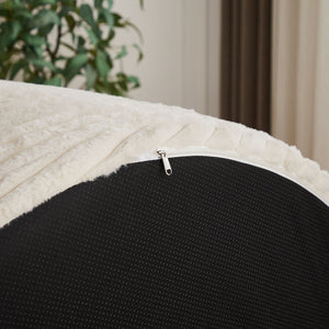 Modern Single Sofa With Backrest Pillow For Living Room