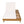 Lounge Chaise Set with Acacia Solid Wood and Cream Cushion