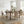7 Pieces Modern Oval Dining Set, Rustic Farmhouse Solid Wood Kitchen Table Set for 6