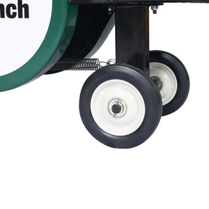 Portable Double Flywheel Electric Log Splitter 7 Ton Gas Log Splitter With Auto Return Steel - Gray