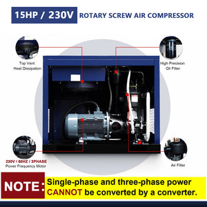 15HP Rotary Screw Air Compressor