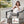 3-Piece Outdoor Conversation Set with Swivel Rocking Chairs