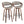 Symphony - Mid Century Modern Fixed Height Barstool With Swivel With Round Footrest (Set of 2)