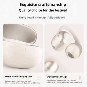 KP-124 Best-selling Wireless Bluetooth Ear-clip Headphones Open-ear Design Long Battery Life High Sound Quality In Stock Now
