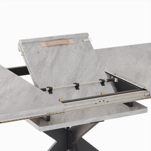 Modern Mid-Century Dining Table Set With Extendable Design