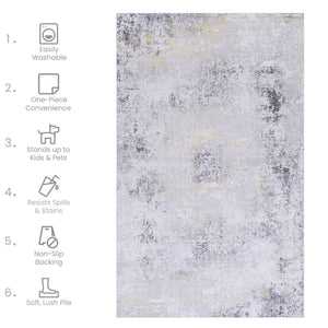 Maval - Stunning Area Rug, Washable