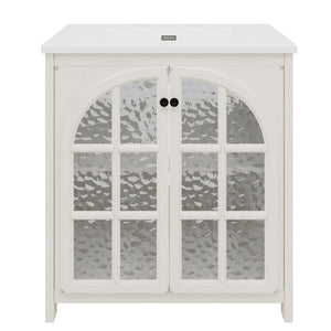 Vintage Farmhouse Bathroom Vanity with Ceramic Sink