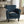 Elegant Navy Blue Fabric Club Chair with Nailhead Trim and Birch Wood Legs