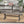 Modern Aluminum Outdoor Dining Bench With X Base - Dark Gray