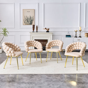 Puffy Bubble, Ball Chain Chairs For Dining Room (Set of 2)