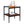 Set of 2 Rectangle End Table Gray Glass