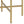 Mithea End Table - Oak / Gold