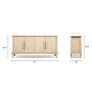 Milo - 4 Door Sideboard - Natural
