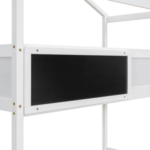 House Style Bunk Bed With Storage Staircase And board