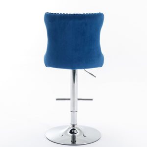 Swivel Adjustable Height Barstools Set of 2