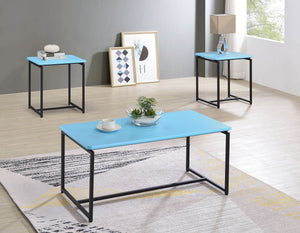 GT 3 Piece Carbon Fiber Wrap Coffee Table And End Table Set