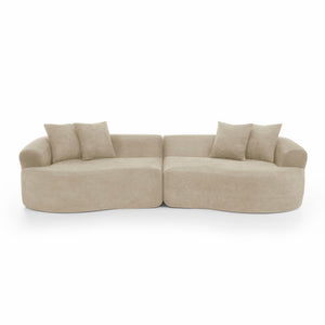 4 Seater Curved Cloud Sectional Sofa