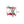 Hydraulic Lift Table Cart 500Lbs Load Red Single Scissor Lift With Non Slip Pads And Wheels - Red / Black