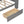 Platform Bed With Upholstered Headboard, Storage Shelves, Drawers, Charging Station, LED Lighting, Built In Desk