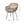 Outdoor Rattan Accent Chair With Metal Legs