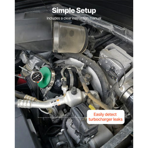 Turbo Boost Leak Tester with Aluminum End Cap and Pressure Gauge