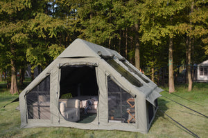 9.8 x 13ft Inflatable Camping Tent with Hand Pump