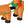 HOMCOM 8ft Long Christmas Inflatable Santa Claus with Sleigh and Reindeer