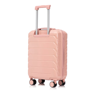 2-Piece ABS Spinner Wheel Luggage Set with Combination Lock