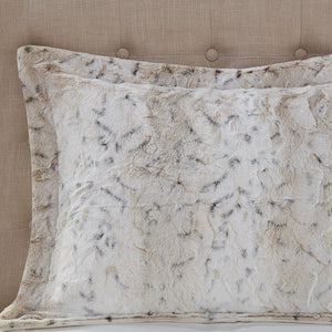 King 4PC Faux Fur Comforter Set