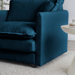 Modern Fabric Loveseat Sofa Couch for Living Room