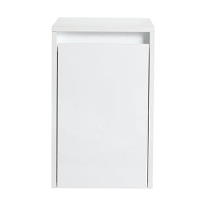12" Bathroom Side Cabinet, Soft Close Doors, Float Mounting Design, Glossy