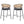 Ethan Indoor Metal Upholstered Barstool Set of 2