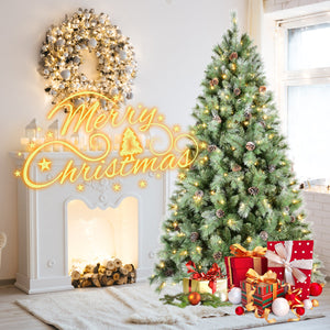 6FT Christmas Tree with 300 Warm Lights