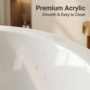 59" Corner Whirlpool Bathtub for 2-Person