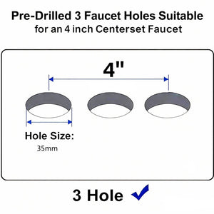 20.3 Inch Drop-In Bathroom Sink