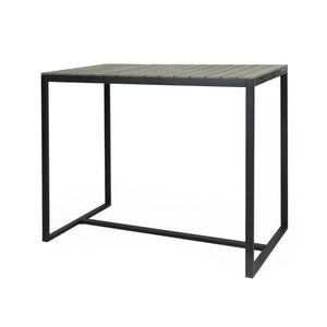 Ernesto Outdoor Industrial Acacia Wood Bar Table