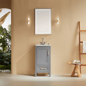 Fully Assembled 18'' Freestanding Single Bathroom Vanity