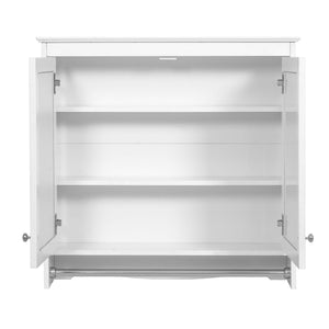 Modern Wall-Mounted Mirror Cabinet With Adjustable Shelves, Soft-Close Doors, High-Definition Mirror