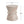 Outdoor / Indoor Lightweight Concrete Side Table with Travertine - Beige