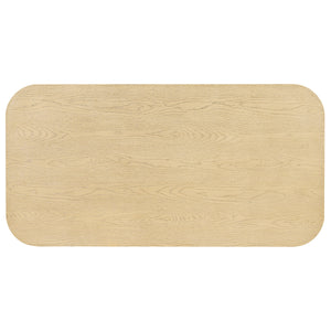 Natural Oak Veneer Dining Table