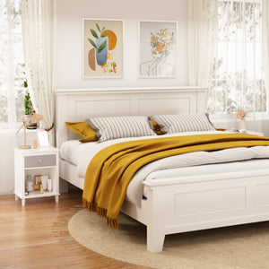 Nightstand With 1 Drawer 1 Shelf